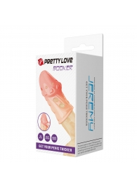 Телесная насадка на пенис Booker - 8 см. - Baile - в Нальчике купить с доставкой