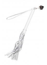 Белая кожаная плеть - 50 см. - Pecado - купить с доставкой в Нальчике