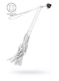 Белая кожаная плеть - 50 см. - Pecado - купить с доставкой в Нальчике