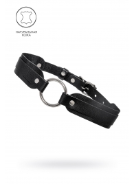 Черный кожаный чокер-ошейник со скруглёнными углами - Pecado - купить с доставкой в Нальчике