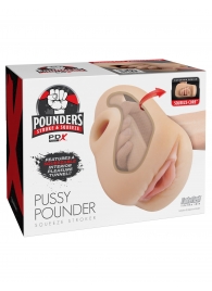 Телесный мастурбатор-вагина Pussy Pounder Squeeze Stroker - Pipedream - в Нальчике купить с доставкой