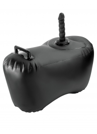 Черное надувное кресло с платформой для фиксации дилдо Body Dock Inflatable Love Seat - Pipedream - купить с доставкой в Нальчике