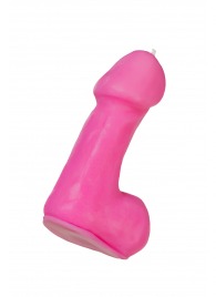 Розовая свеча в форме пениса - 47 гр. - Pecado - купить с доставкой в Нальчике