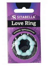 Цветное эрекционное кольцо Love Ring с бусинами - Sitabella - в Нальчике купить с доставкой