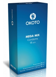 Презервативы OKOTO Mega Mix - 18 шт. - Sitabella - купить с доставкой в Нальчике
