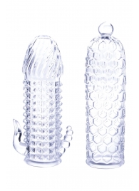 Набор из 2 прозрачных насадок на член Seductive Tickler Sleeves Set - NMC - в Нальчике купить с доставкой