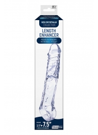 Прозрачная насадка-удлинитель Length Enhancer с подхватом - 22,3 см. - NMC - в Нальчике купить с доставкой