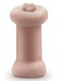 Телесный люминесцентный двусторонний мастурбатор Tasha - Blush Novelties - в Нальчике купить с доставкой