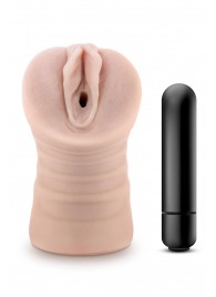 Телесный мастурбатор-вагина Ayumi с вибрацией - Blush Novelties - в Нальчике купить с доставкой
