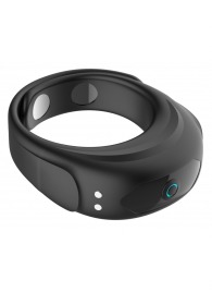 Черное эрекционное виброкольцо на ремешках - Boys of Toys - в Нальчике купить с доставкой