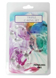 Набор из 3 эрекционных прозрачных колец - Boys of Toys - в Нальчике купить с доставкой
