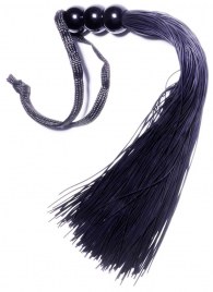 Черная силиконовая плетка - 25,4 см. - Boys of Toys - купить с доставкой в Нальчике