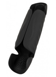 Черный вибромастурбатор с трехточечной стимуляцией Penis Trainer with 3 Point Stimulation - Orion - в Нальчике купить с доставкой