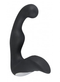 Черный перезаряжаемый стимулятор простаты с вибрацией - 14,6 см. - Orion - в Нальчике купить с доставкой