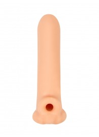 Телесный фаллоудлинитель Titan - 16,5 см. - Lola Games - в Нальчике купить с доставкой