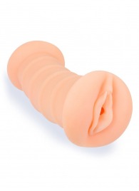 Телесный двусторонний мастурбатор с вибропулей и эрекционными кольцами в комплекте - Sexy Girl - в Нальчике купить с доставкой