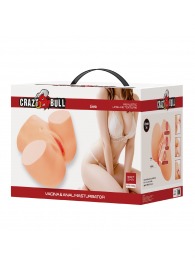 Телесный мастурбатор Liora с 2 любовными тоннелями - Baile - в Нальчике купить с доставкой