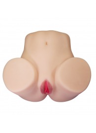 Телесный мастурбатор Julia с 2 любовными каналами - Baile - в Нальчике купить с доставкой