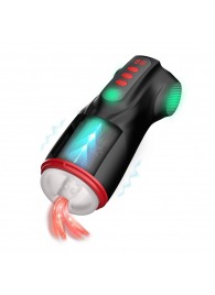 Интерактивный мастурбатор Raven с вакуумом, вибрацией и подсветкой - Shots Media BV - в Нальчике купить с доставкой