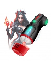 Интерактивный мастурбатор Raven с вакуумом, вибрацией и подсветкой - Shots Media BV - в Нальчике купить с доставкой