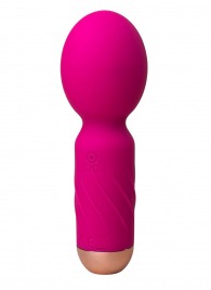 Ярко-розовый мини-wand вибратор для стимуляции эрогенных зон - Secwell