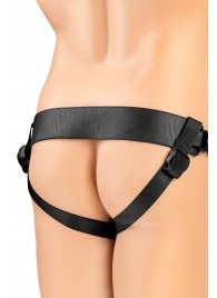 Телесный фаллопротез на черных ремнях Conall - 15 см. - ToyFa - купить с доставкой в Нальчике