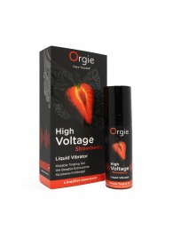 Жидкий вибратор Orgie High Voltage Strawberry - 15 мл. - ORGIE - купить с доставкой в Нальчике