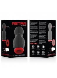 Черно-красный мастурбатор с вибрацией и всасыванием - JAMYJOB - в Нальчике купить с доставкой