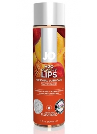 Лубрикант на водной основе с ароматом персика JO Flavored Peachy Lips - 120 мл. - System JO - купить с доставкой в Нальчике