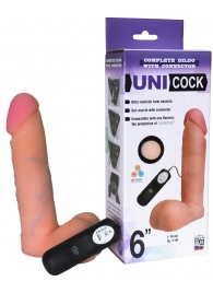 Фаллическая насадка Харнесс UNICOCK 6  с вибрацией - 18 см. - LOVETOY (А-Полимер) - купить с доставкой в Нальчике