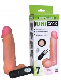 Фаллическая насадка Харнесс UNICOCK 7  с вибрацией - 19 см. - LOVETOY (А-Полимер) - купить с доставкой в Нальчике