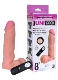 Фаллическая насадка Харнесс UNICOCK 8  с вибрацией - 20 см. - LOVETOY (А-Полимер) - купить с доставкой в Нальчике