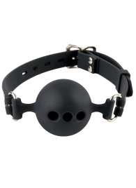 Силиконовый кляп-шар с отверстиями для дыхания Silicone Breathable Ball Gag Small - Pipedream - купить с доставкой в Нальчике