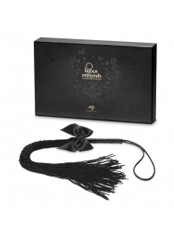 Чёрная плётка Lilly Whip Bijoux - Bijoux Indiscrets - купить с доставкой в Нальчике