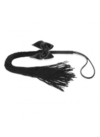 Чёрная плётка Lilly Whip Bijoux - Bijoux Indiscrets - купить с доставкой в Нальчике