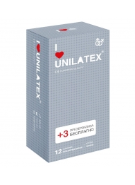 Презервативы с точками Unilatex Dotted - 12 шт. + 3 шт. в подарок - Unilatex - купить с доставкой в Нальчике