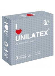 Презервативы с точками Unilatex Dotted - 3 шт. - Unilatex - купить с доставкой в Нальчике