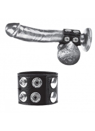 Ремень на член и мошонку 1.5  Cock Ring With Ball Strap - BlueLine - купить с доставкой в Нальчике