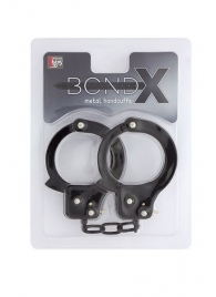 Чёрные наручники из листового металла BONDX METAL CUFFS BLACK - Dream Toys - купить с доставкой в Нальчике