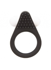 Чёрное эрекционное кольцо LIT-UP SILICONE STIMU RING 1 BLACK - Dream Toys - в Нальчике купить с доставкой