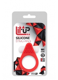 Красное эрекционное кольцо LIT-UP SILICONE STIMU RING 1 RED - Dream Toys - в Нальчике купить с доставкой