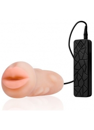 Мастурбатор-ротик с вибрацией REALSTUFF VIBRATING MASTURBATOR MOUTH - Dream Toys - в Нальчике купить с доставкой