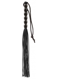 Чёрная мини-плеть из резины Rubber Mini Whip - 22 см. - Blush Novelties - купить с доставкой в Нальчике