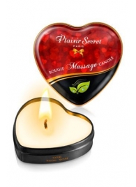 Массажная свеча с нейтральным ароматом Bougie Massage Candle - 35 мл. - Plaisir Secret - купить с доставкой в Нальчике