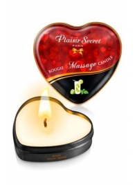 Массажная свеча с ароматом мохито Bougie Massage Candle - 35 мл. - Plaisir Secret - купить с доставкой в Нальчике