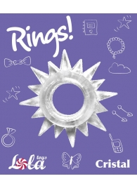 Прозрачное эрекционное кольцо Rings Cristal - Lola Games - в Нальчике купить с доставкой