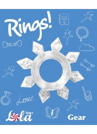 Прозрачное эрекционное кольцо Rings Gear - Lola Games - в Нальчике купить с доставкой