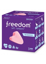 Женские гигиенические тампоны без веревочки FREEDOM normal - 3 шт. - Freedom - купить с доставкой в Нальчике