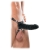 Чёрный полый страпон 7  Silicone Hollow Strap-On - 18 см. - Pipedream - купить с доставкой в Нальчике