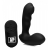 Черный стимулятор простаты Alpha-Pro 7X P-Milker Silicone Prostate Stimulator with Milking Bead - XR Brands - в Нальчике купить с доставкой